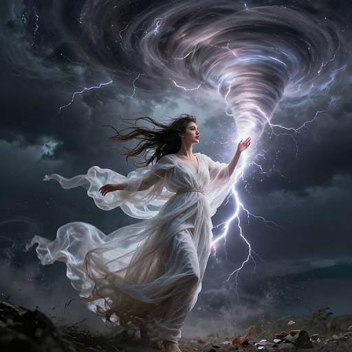 Caravaggio Style Wind Goddess