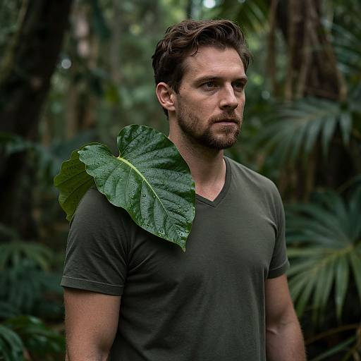 Jungle Themed Man Portrait