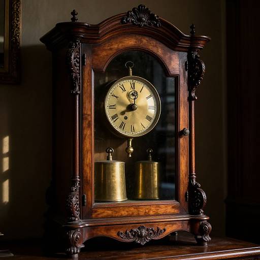 Antique Comtoise Clock in French Manor