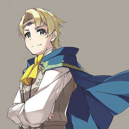 Illustration of Alfred (fire emblem), fire emblem in the style of Shikei