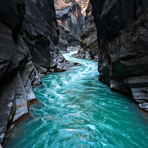 Otherworldly Serene Canyon River