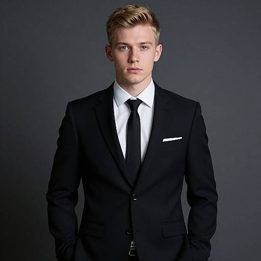 Formal Portrait of Young Blonde Man
