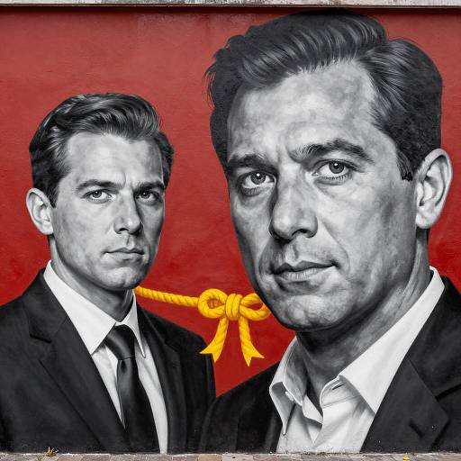 Striking Black-and-White Mural Contrast