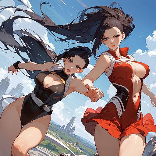 Yaoyorozu Momo Fighting Stance