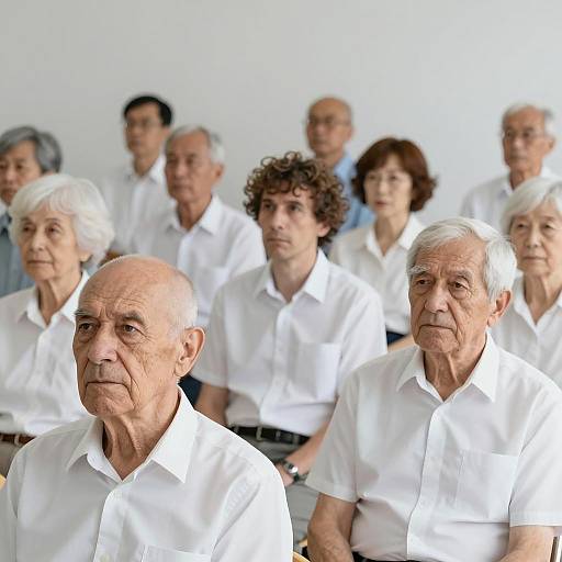 Elderly Classroom Setting with Diverse Individuals