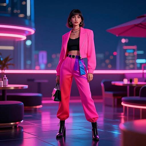 Futuristic Rooftop Fashion Aesthetics