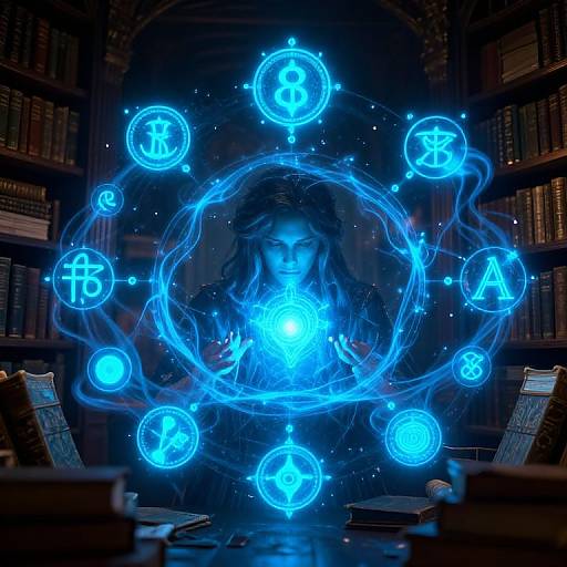 Belos Casting Spells in Arcane Library