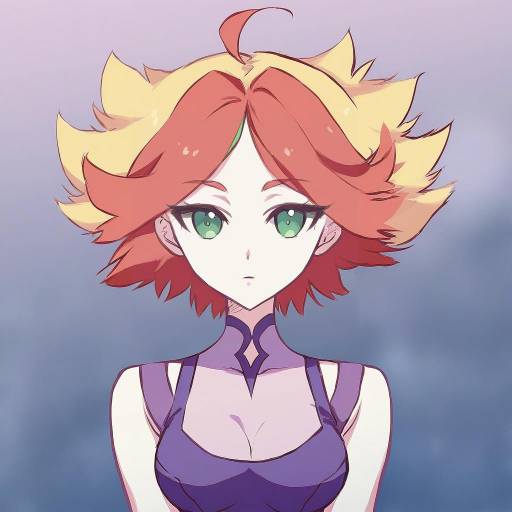 Illustration of Amanda o'neill, little witch academia in the style of Carnelian