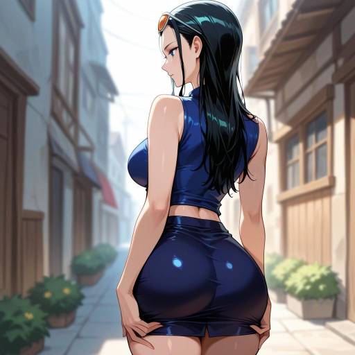 Outdoor Portrait of Nico Robin in Skirt