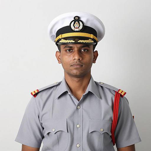Portrait of a Young Indian Naval Officer