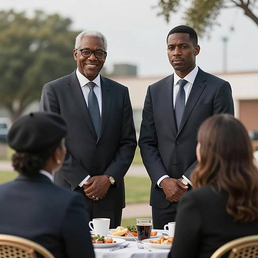 Outdoor Gathering of Stylish Friends