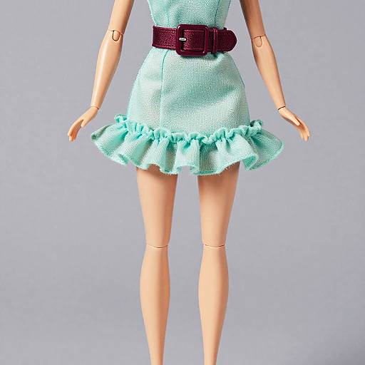 Barbie Doll in Mint Green Micro Miniskirt