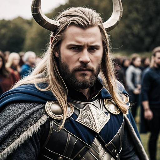 Realistic Odin Thor Costume Portrait