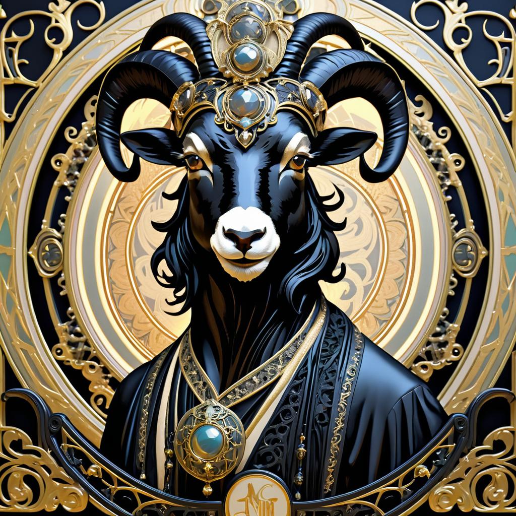 Vintage Vaudeville Goat Art in 3D