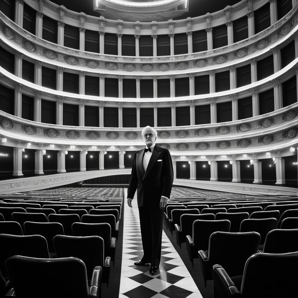 Elegant Older Man in Classic Tuxedo