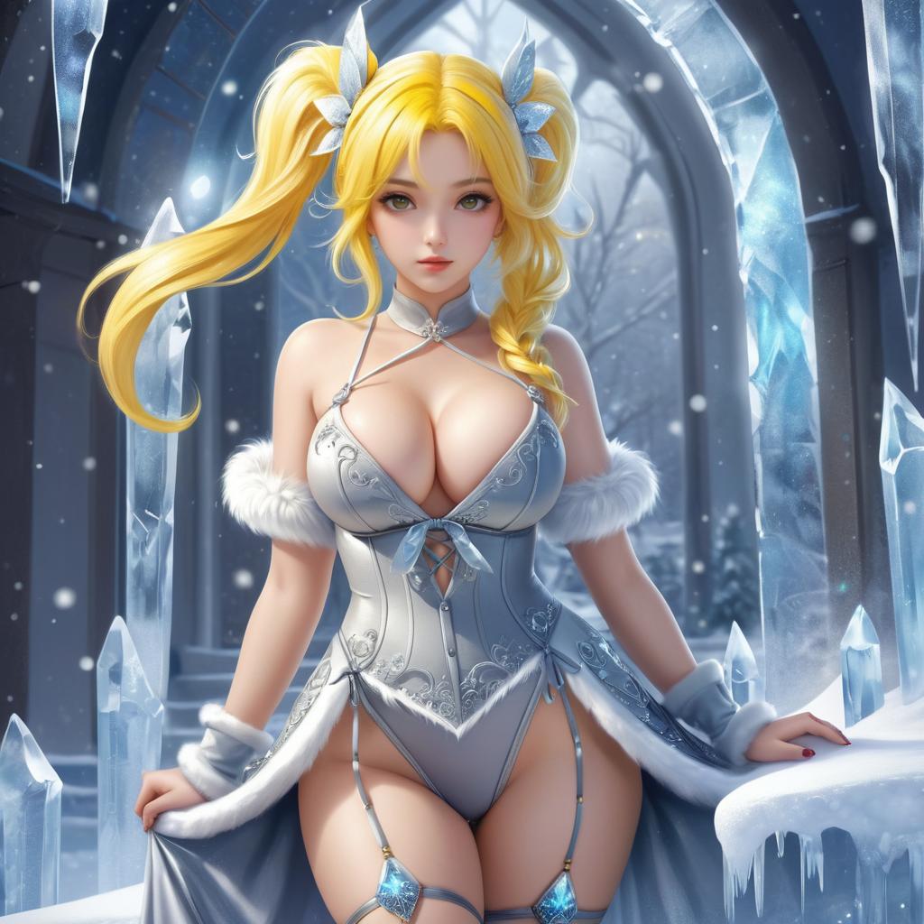 Enchanting Sultry Sorceress with Ice Magic