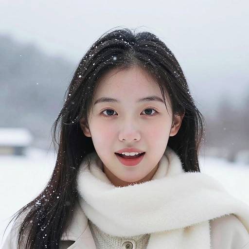 Ultra Realistic Snow Mountain Portrait