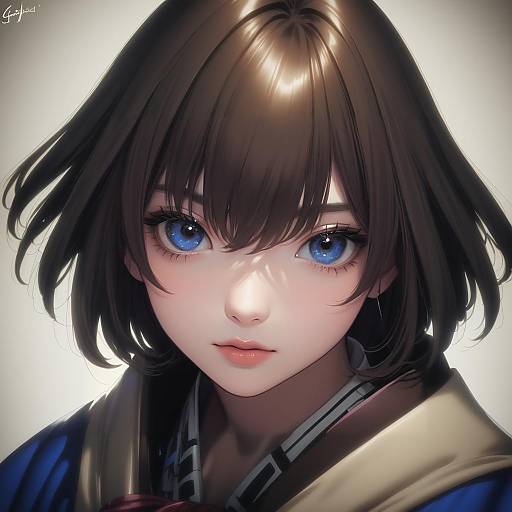 Illustration of Haibara ai, meitantei conan in the style of Genyaky