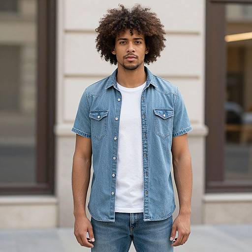Fit Afro-European Man in Urban Style