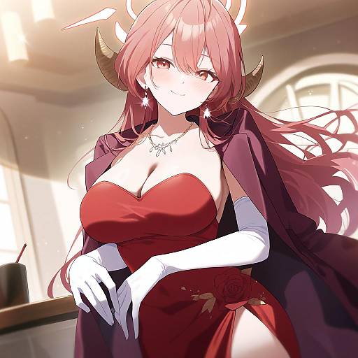 Illustration of Aru (dress) (blue archive), blue archive in the style of Ryouma (galley)