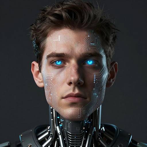 Cybernetic Ben Shapiro Portrait