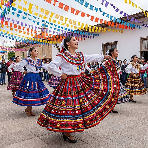Vibrant Chilean Festival Dance Scene