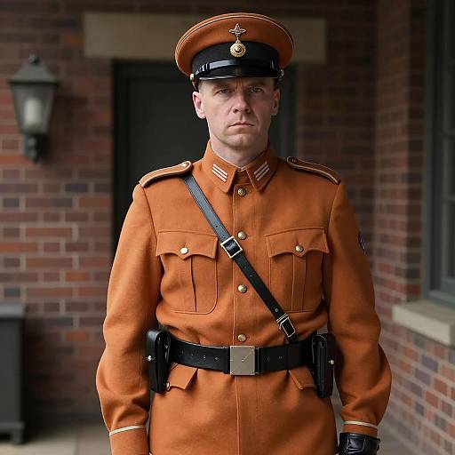 Serious Colonel Mustard in Vintage Uniform