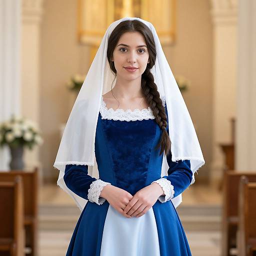 Franken Bride Costume in Church