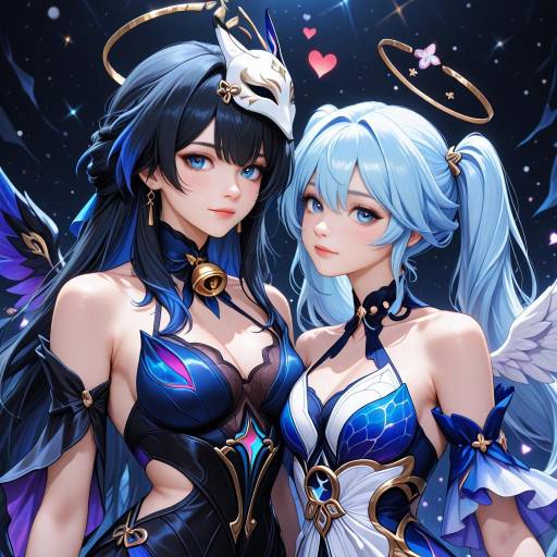 Dynamic Duo in Fantasy Adventure Scene