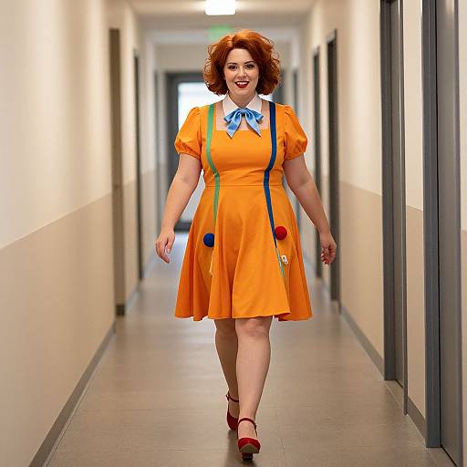 Plus Size Miss Frizzle Costume Walk