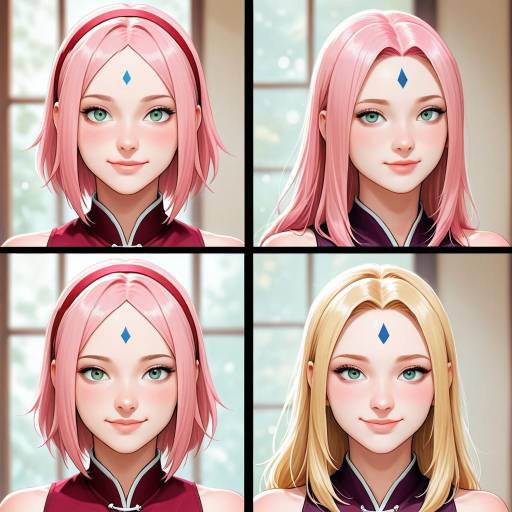 Comic Scene with Sakura and Friends