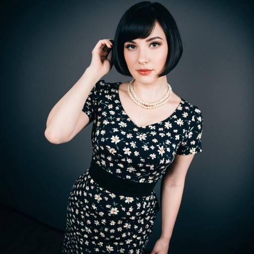 Elegant Mrs. Davies Cosplay with Fisheye Effect