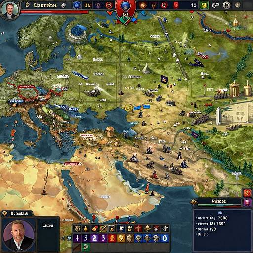 Epic Medieval Grand Strategy Scene