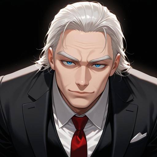 Distinguished Elderly Man in Formal Attire Distinguished Elderly Man in Formal Attire