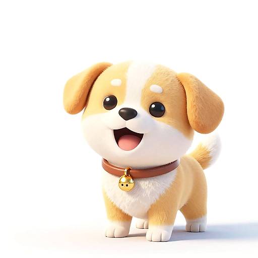 Playful Kawaii Puppy Animation