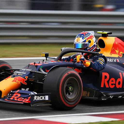 Red Bull F1 Driver in Action