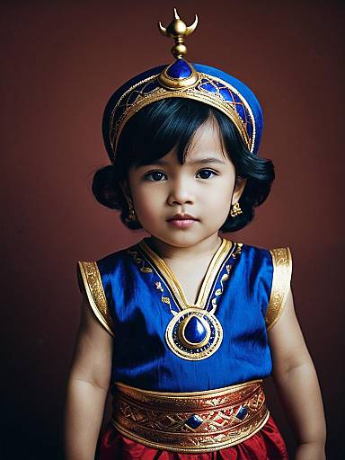 Toddler in Aladdin Costume