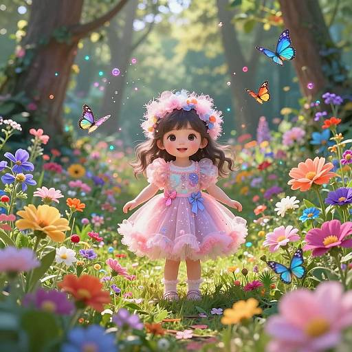 Ultra-Realistic Magical Forest Girl