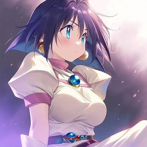 Illustration of Amelia wil tesla seyruun, slayers in the style of Na-ga