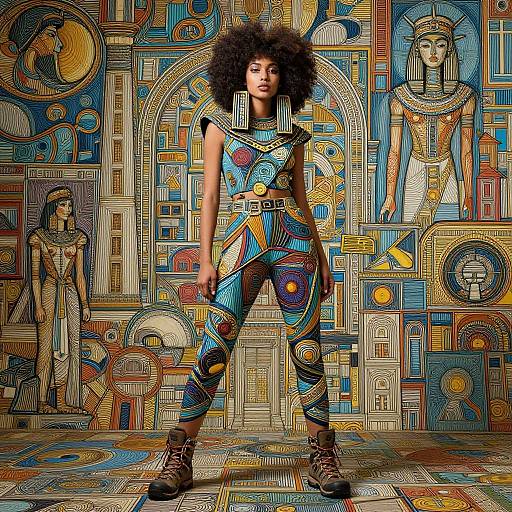 Afrofuturistic Fashion Portrait Masterpiece