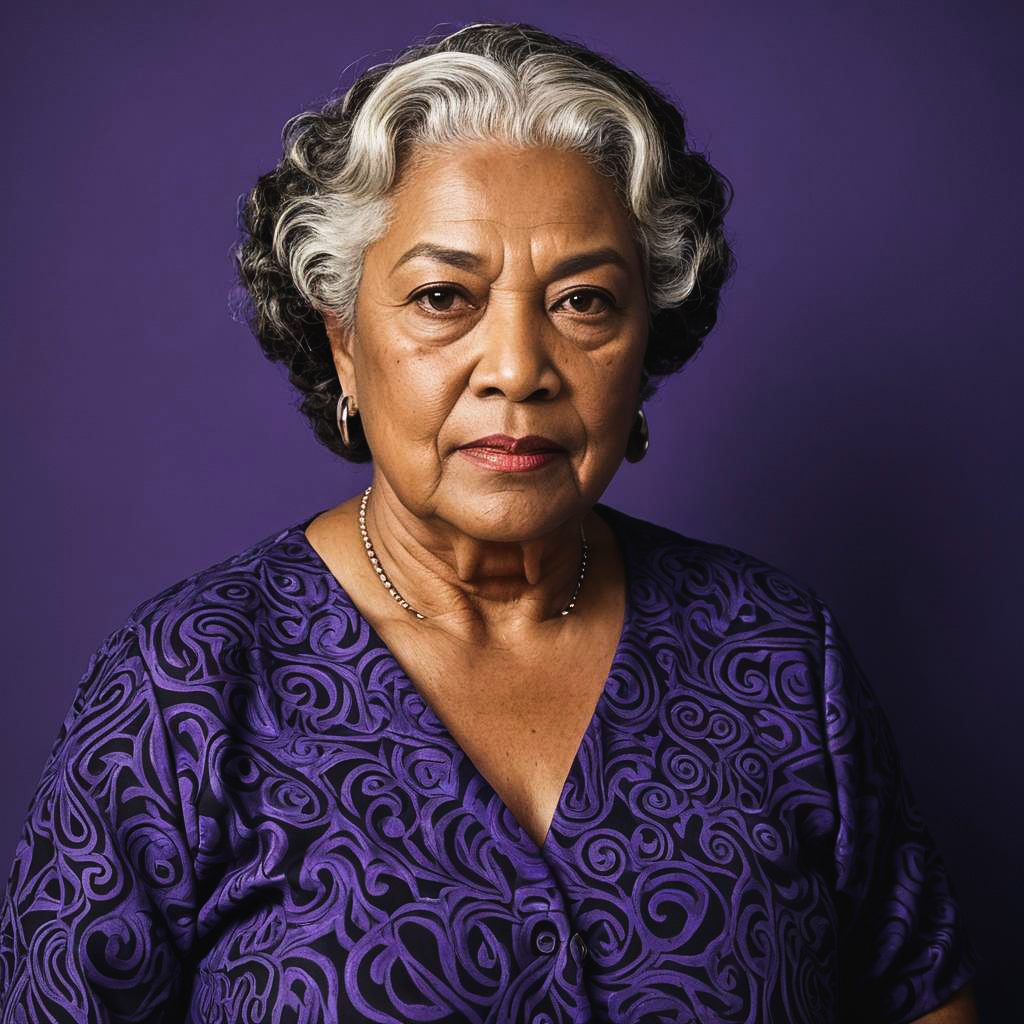 Stunning Portrait of Maori Elder at Twilight