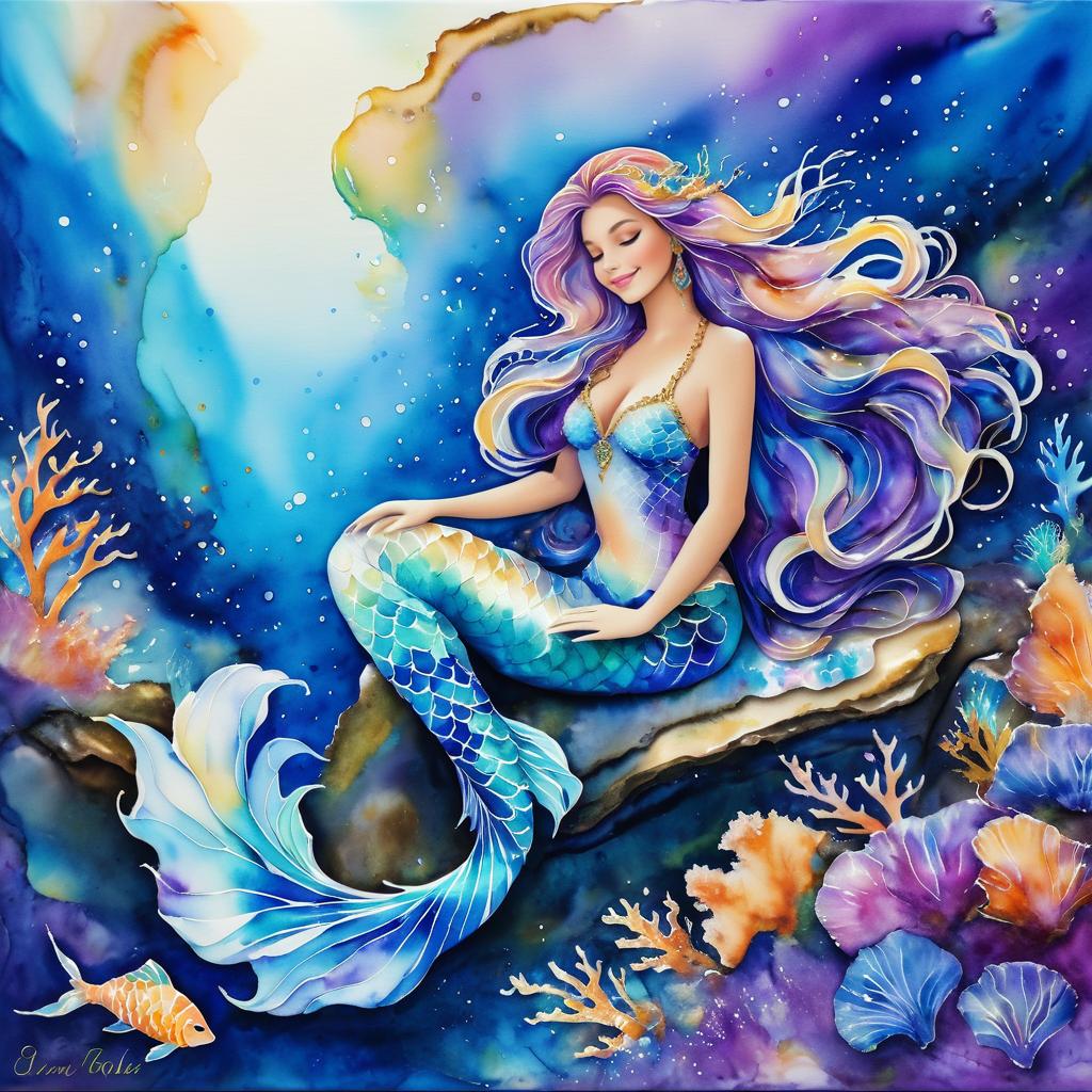 Enchanting Mermaid in Tranquil Waters