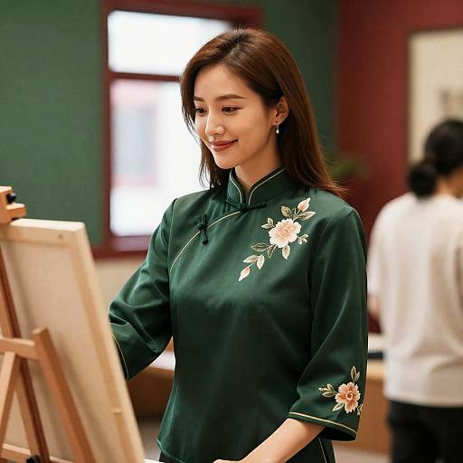 Elegant Portrait of a Smiling Woman