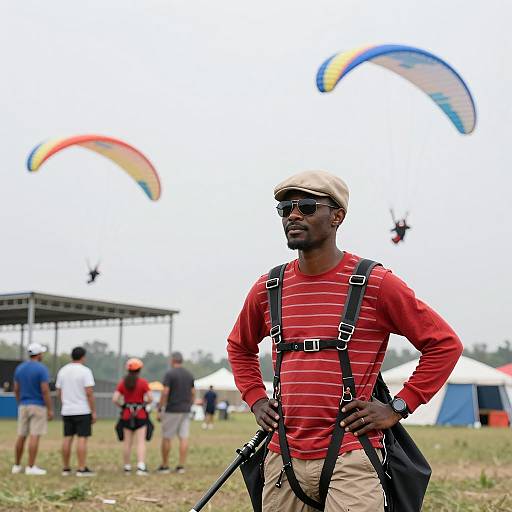 A Vibrant Day of Paragliding Adventure