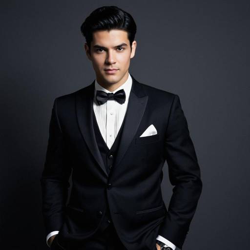 Stylish Male in Black Formal Attire