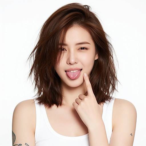 Playful Young Woman Portrait