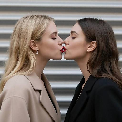 Tender Moment Between Two Women