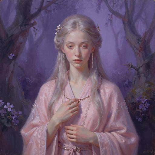 Realistic Ancient Sorceress Portrait