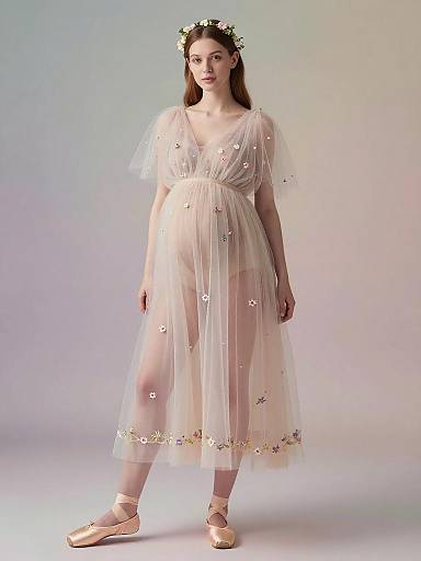 Ethereal Fairy Maternity Fashion Portrait