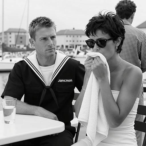 Nautical Elegance in Black-and-White